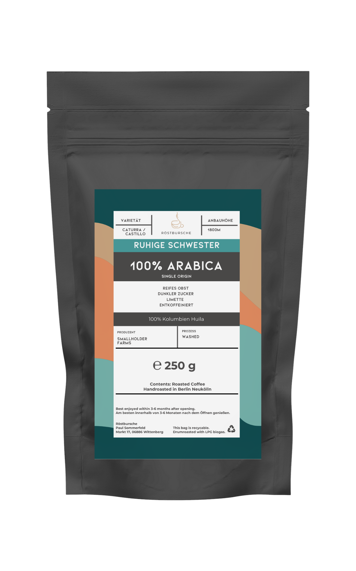 Roestbursche-Kaffee-ruhige-schwester-entkoffeinierter-Kaffee-250g